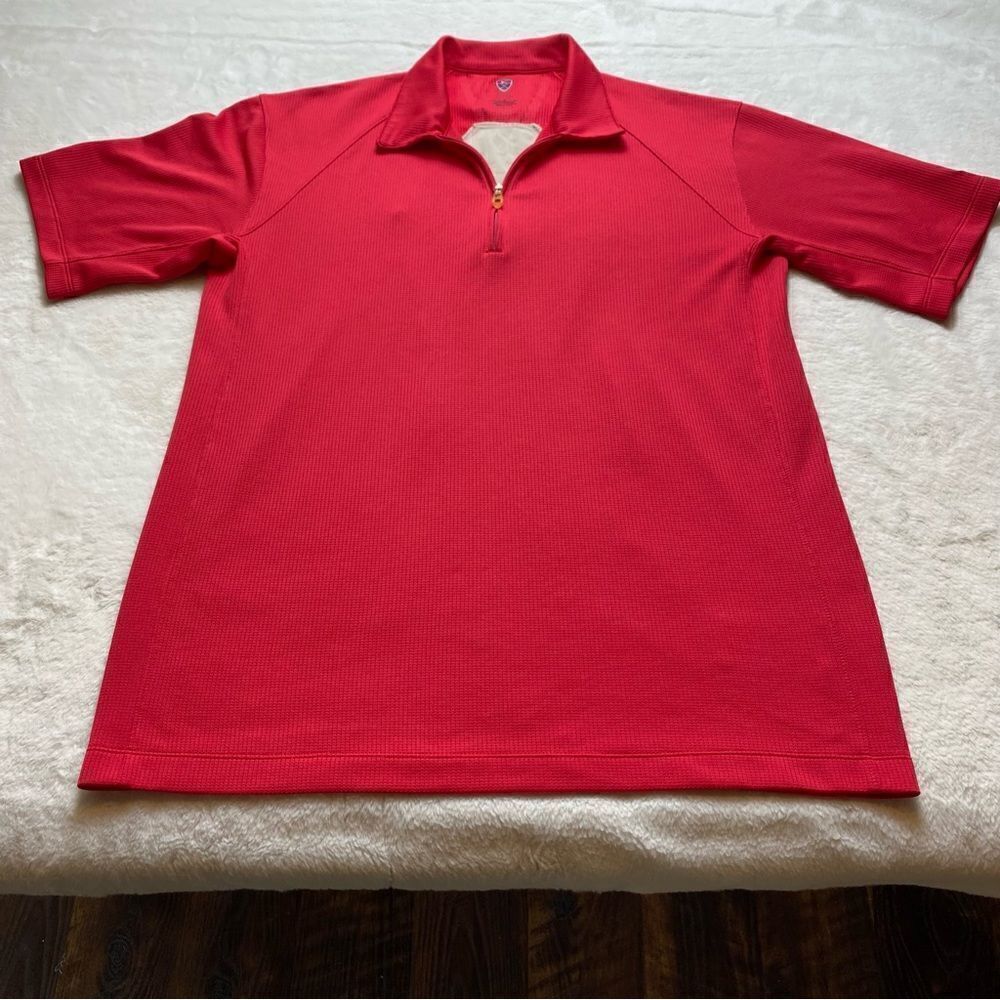 Nike Golf Fit-Dri Sphere Micro React 1/4 Zip Polo Shirt Size Large